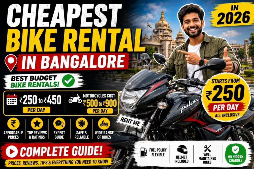 cheapest bike rental in bangalore